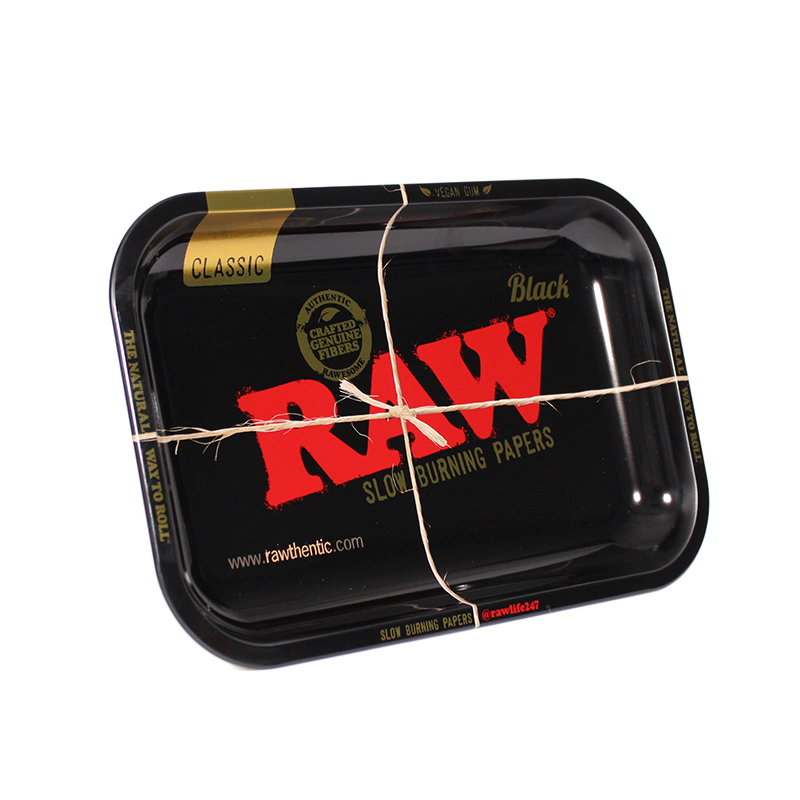 RAW Black Rolling Tray — Premium Smoker’s Tray